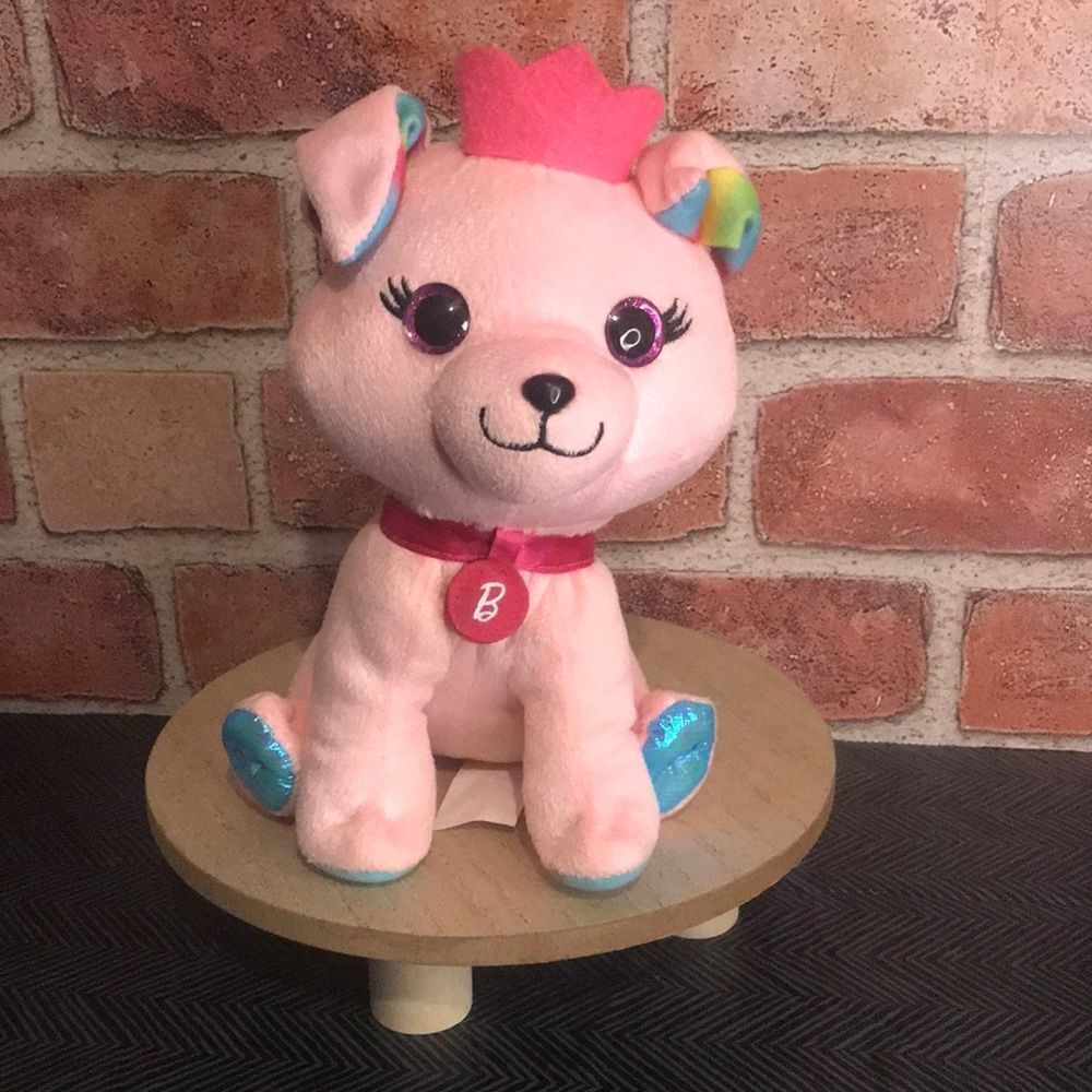 Mattel Barbie 2021 Pink Plush Dog